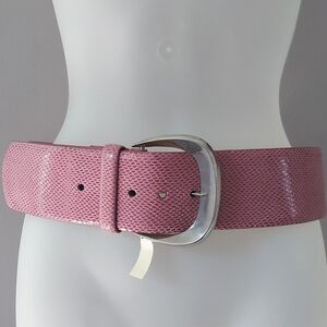 White House Black Market Mauve Purple Pink Wide Width Belt Size Medium NWT